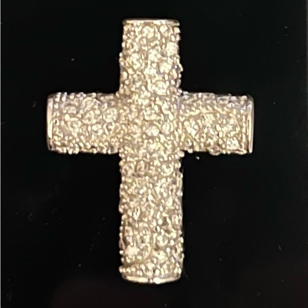 Cubic Zirconia Cross Pendent